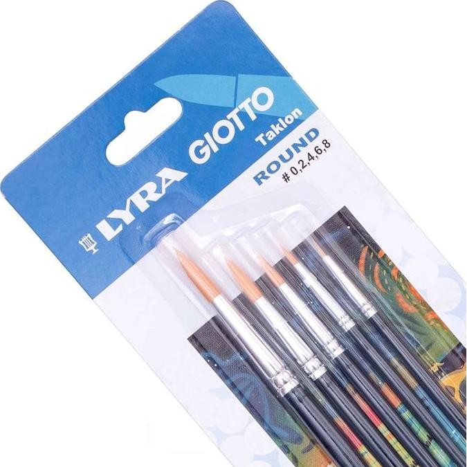 

ready Lyra Brush Art Round Set 5 Pcs Kuas Original