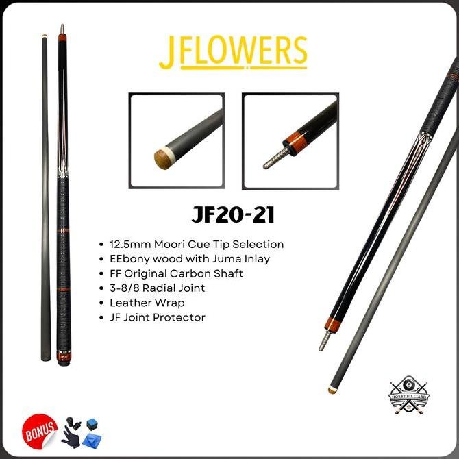 Promo Stick Billiard Jflower 20-21 Original - Stik Billiard Jflower