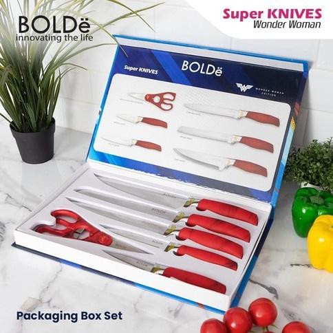 Super Knive Set Wonder Woman Bolde  Stok Baru