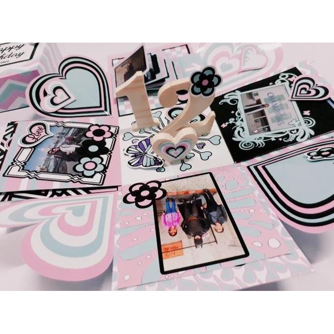 

ready stock Exploding box / Explosion box / scrap Valentine-HBD-Anniversary