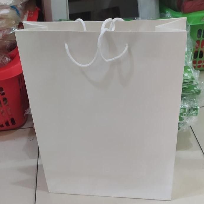 

ready stock paper bag polio putih polos isi 12pcs terlaris