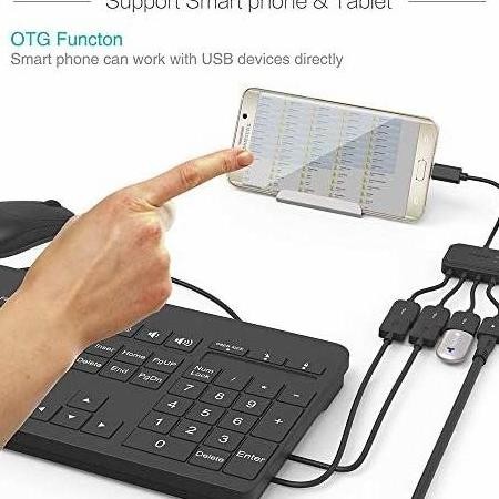 new  4in1 Micro USB Hub Charge Kabel Otg Micro 3 Port USB Female