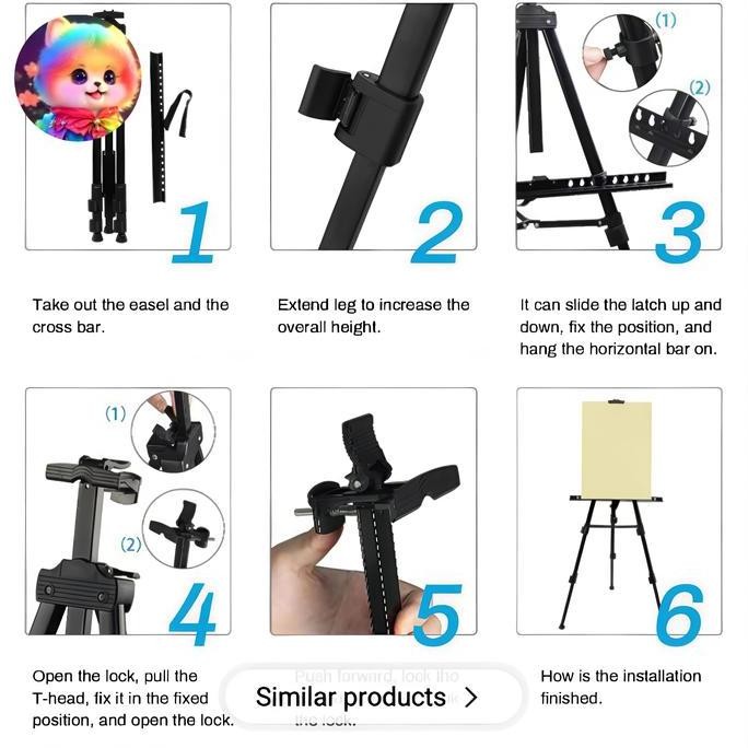 

ready Tripod White Board Poster Frame Easel Lukis