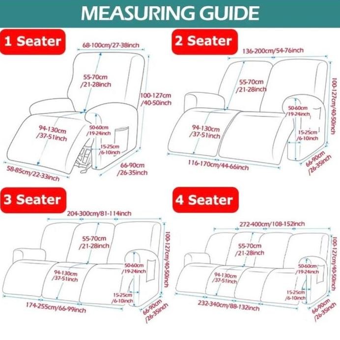 sarung sofa reclining / sarung sofa selonjoran / cover sofa reclining murah