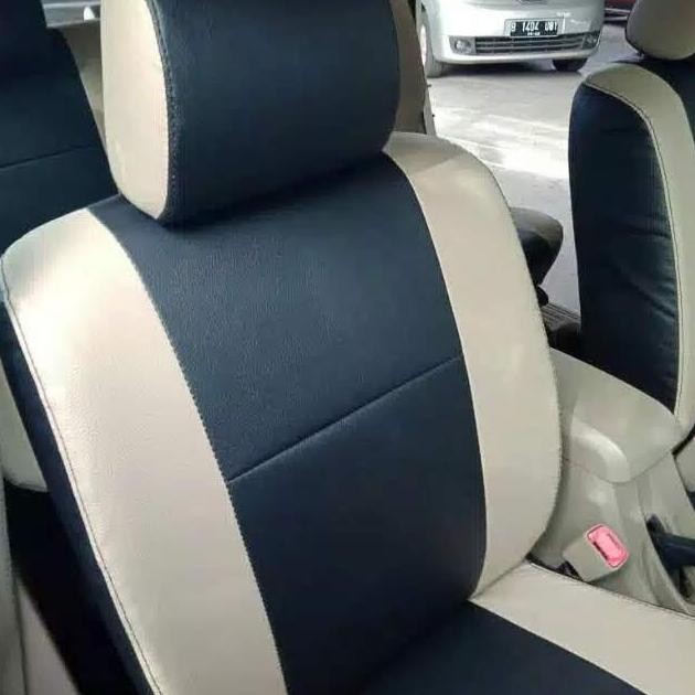 ready Sarung Jok Mobil Suzuki APV ARENA GX GL DLX LUXURY- Full set 3 baris Bahan Kulit Sintetis (Osc