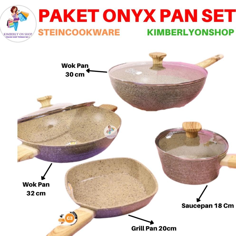 Paket Onyx Granite Series Panci Set Stein Cookware Trending