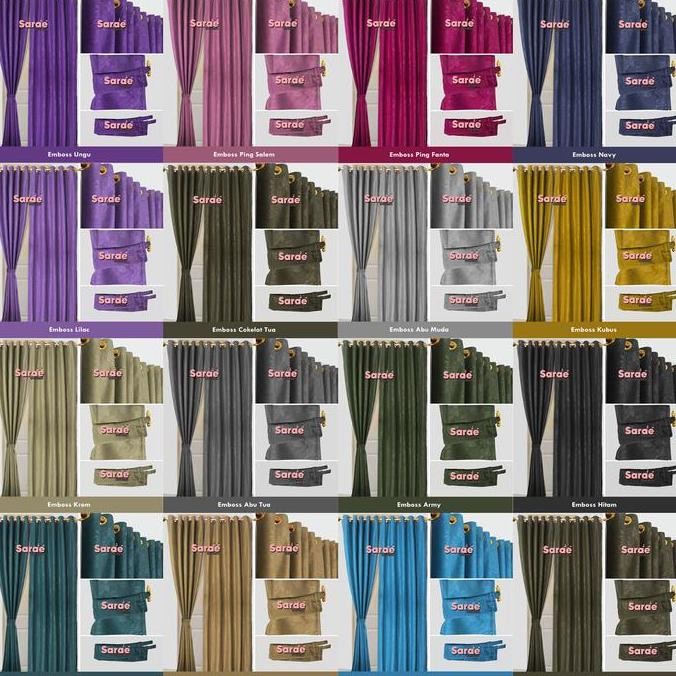 ready Gorden Pintu Jendela/Gorden Polos /Gorden Terbaru/Gorden Ruang Tamu/ Gorden kamar/ Hordeng/Gor