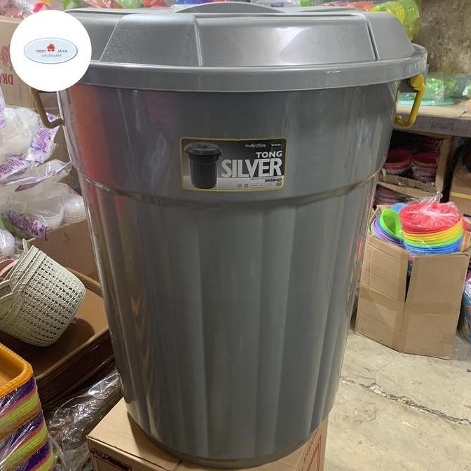 ember 120liter taiwan + tutup / ember silver jumbo / ember besar / tong jumbo / tong sampah besar ou