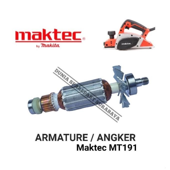 (Expert) Armature For Mesin Planer Maktec MT191 / Angker Dinamo Ketam Maktec MT 191 / Rotor Gulungan