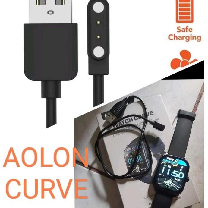 ready Aolon Curve  Smart Watch Kabel Charger Smartwatch Aolon Curve Magnetic 2 pin