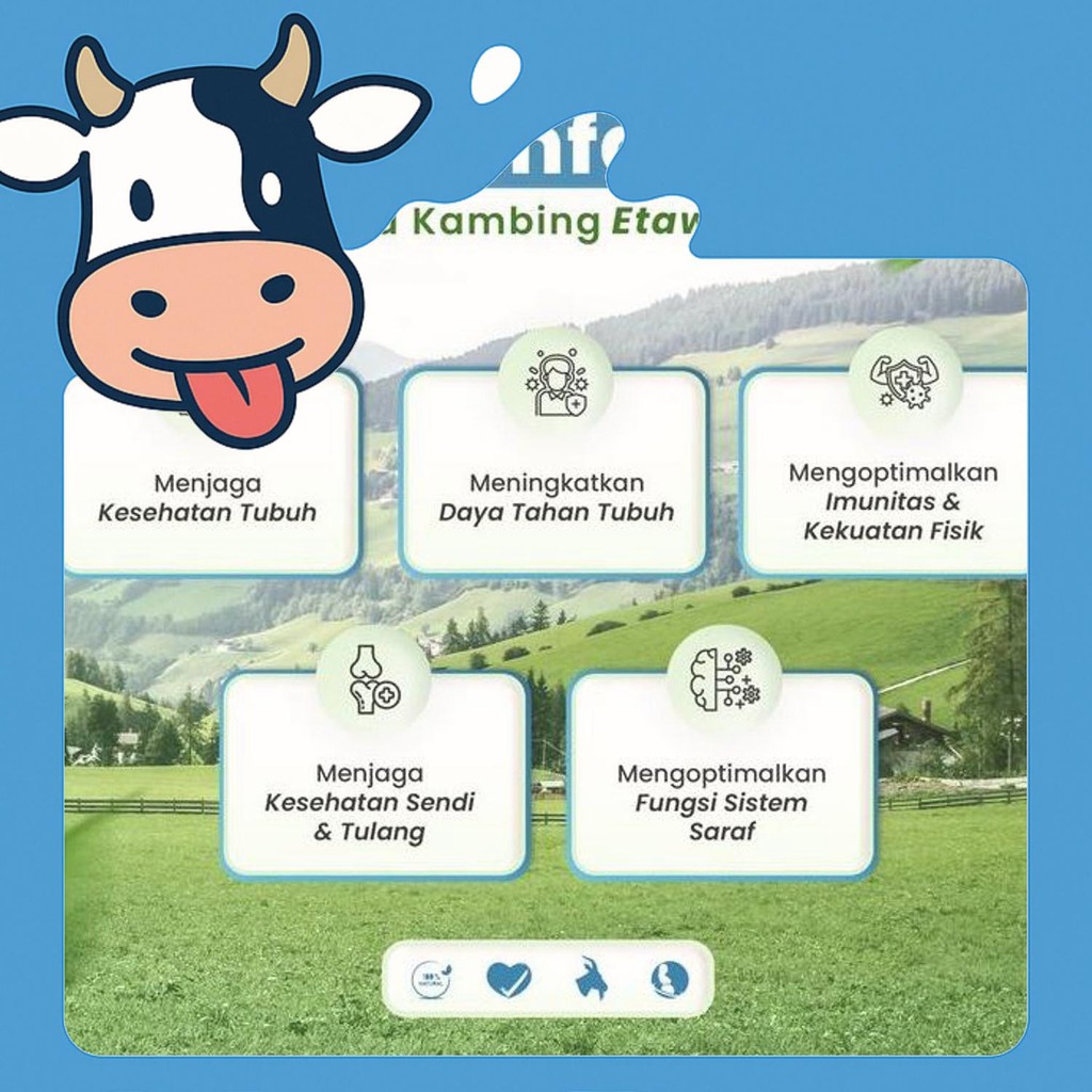 

Free Ongkir Etawamil Susu Kambing Etawa Bubuk - Rasa Original Halal Bpom 500 Gram