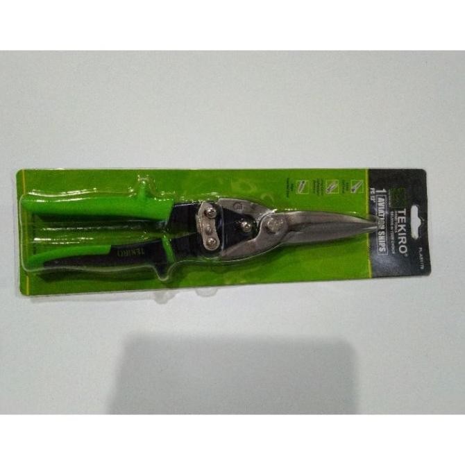 (Expert) TEKIRO gunting BAJA RINGAN gunting SENG 10 inch kanal C gunting aluminium 10inch ORIGINAL