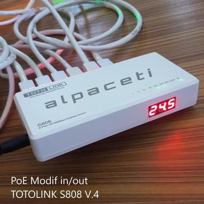 ready  PoE Modif Switch TOTOLINK S808