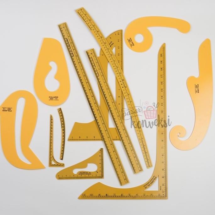 

12 PCS Penggaris Pola Jahit 1 Set MURAH