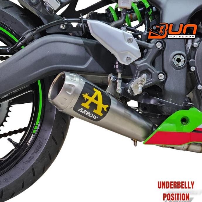Promo Knalpot Arrow Prorace Titanium Original Fullsystem Kawasaki Zx25R Zx25Rr  Zx4Rr