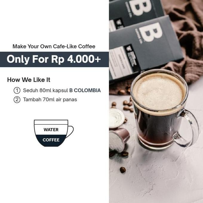 

[[ VELCRO / KOPI KAPSUL COLOMBIA AMERICANO KOPI NESPRESSO COMPATIBLE COFFEE CAPSULE - B COFFEE CO. - NESPRESSO COMPATIBLE CAPSULE BEST SELLER