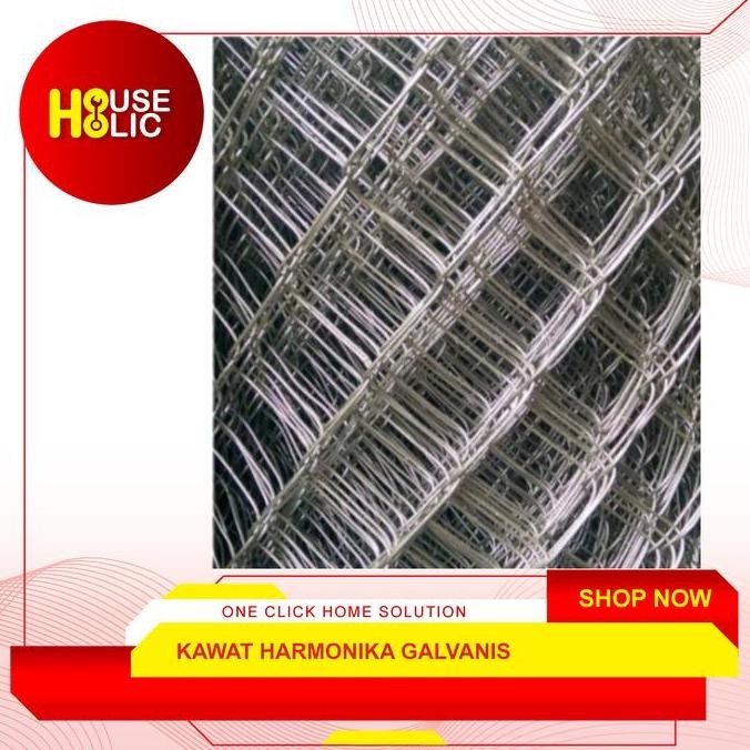 Kawat Harmonika Galvanis / Ram Wajik Kandang Rang Pagar Anyam Per Rol