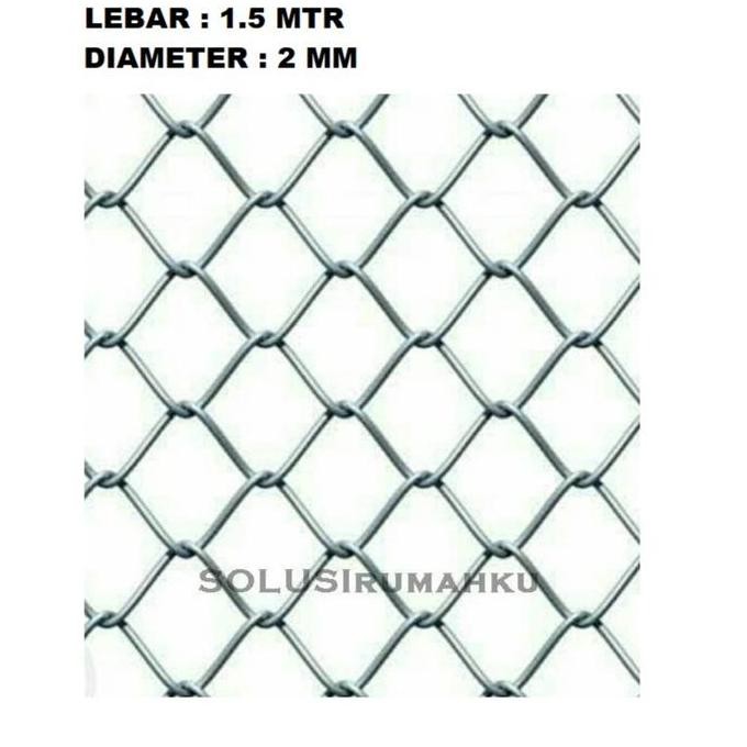 Kawat Harmonika Tinggi 1.5 mtr x Tebal 2 mm / Ram Wajik Anyam Pagar Kandang Hewan