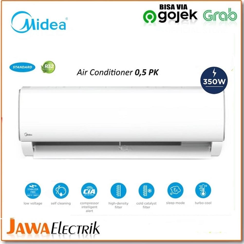 Produk Baru AC MIDEA 0.5 / 0.75 / 1 PK + Pasang | AC Low Watt Super Dingin & Awet