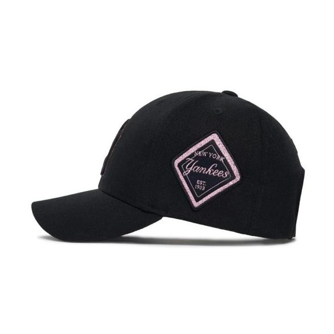 Sale Mlb Ny Yankees Stamp Ball Cap Black/Pink