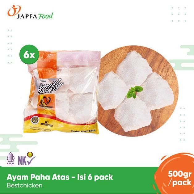 

Bestchicken Bundling Hemat Paha Atas Ayam 500G - 6 Pack - Ayam Beku Halal Original