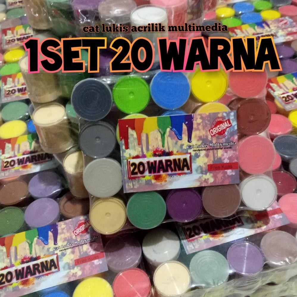 

1 set 20colors acrilik Terlaris