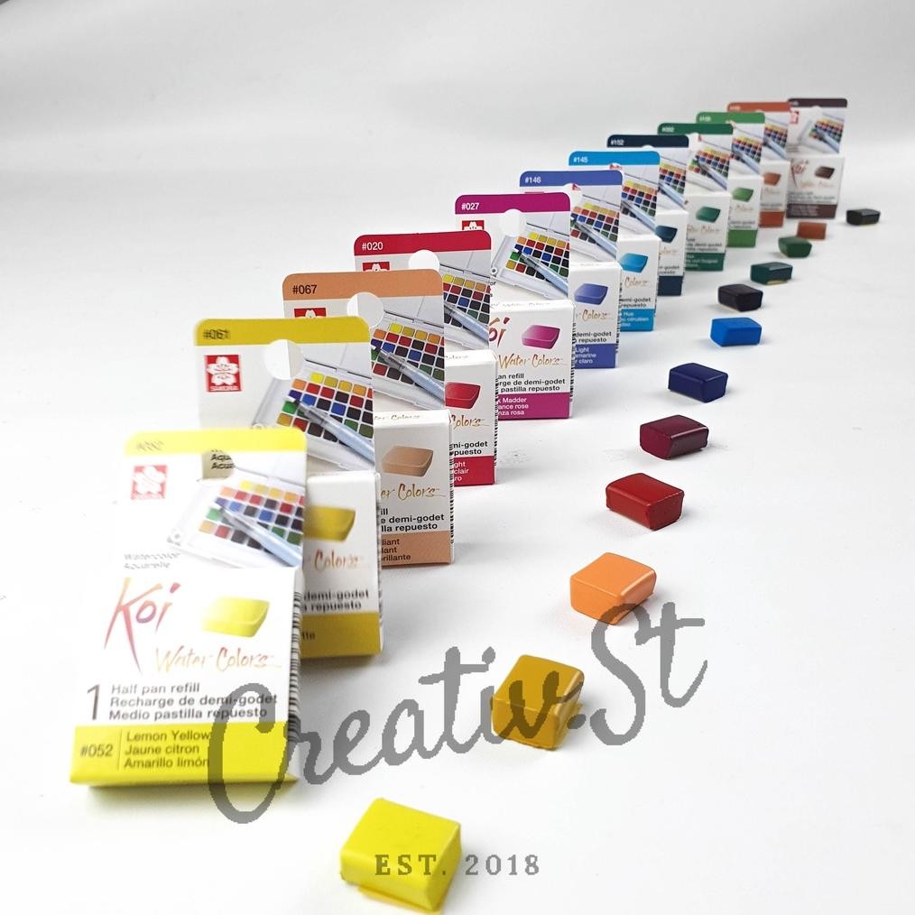 

Sakura Koi Watercolor Half Pan Part 2 Cat Air Padat Refill Terlaris