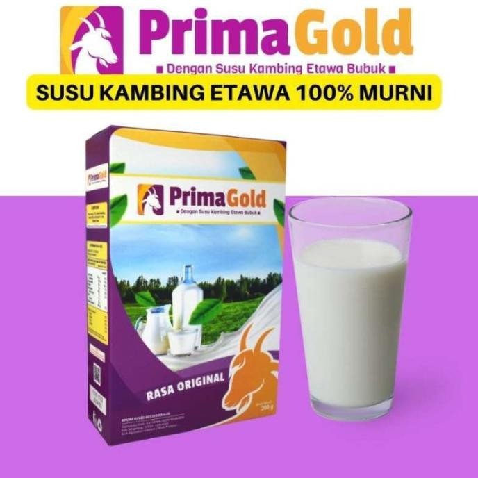 

(Expert) primagold paket 4 box susu kambing etawa murni primagold 200gr ORI