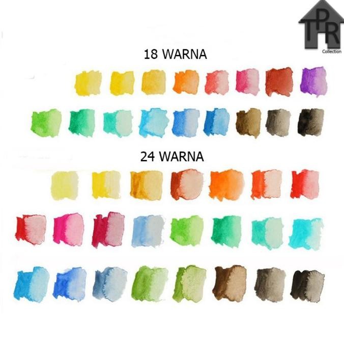 

Set Cat Air Solid Pigment / Water Color Paint 12-24 warna - RD12/24 Terlaris