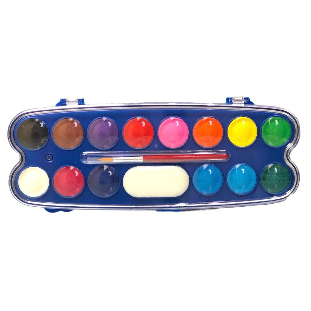 

Water Colour Blocks M&G 12+2 Warna dengan Palet dan Brush #APL976L6 Cat Air Blok Diameter 30 mm - 1 Set Terlaris