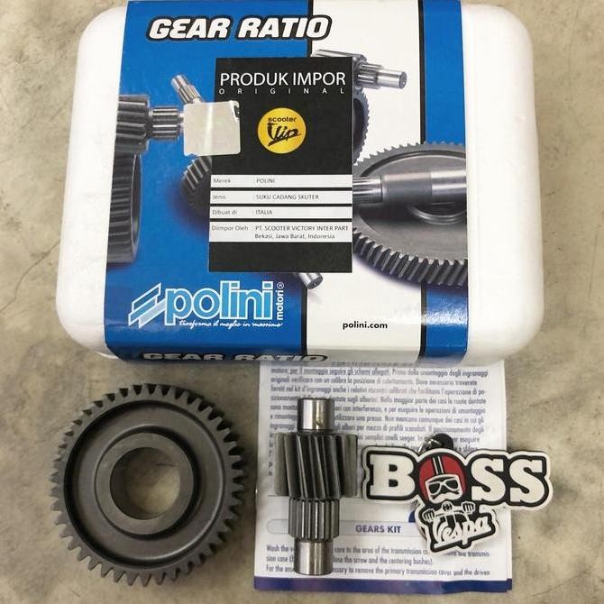 Secondary Gear Ratio Polini Iget Vespa Sprint Primavera GTS S LX