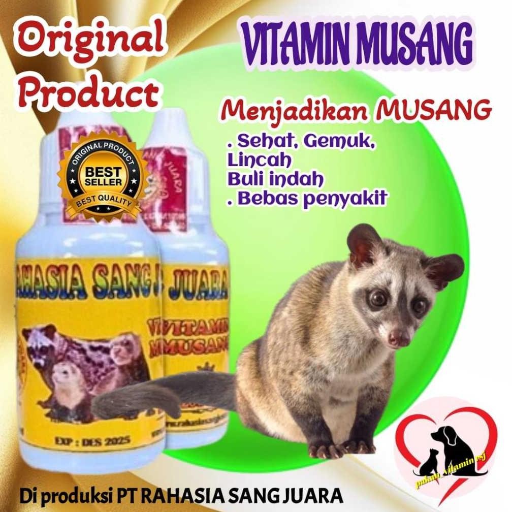 Vitamin MUSANG PANDAN Menambah  Nafsu Makan Dan TAMBAH GEMUK OBES MUZAIK BULAN RASE cair 40ml