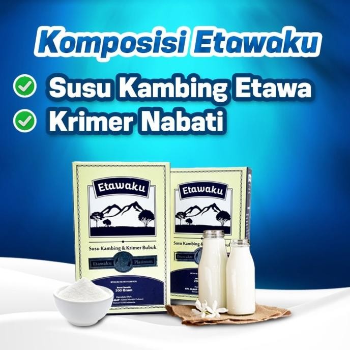 

(Expert) Etawaku Platinum - Susu Kambing Etawa Bubuk Premium Original Atasi Masalah Pernafasan Halal Bpom
