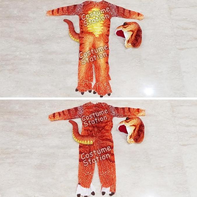 Grosir Kostum Dinosaur T-Rex / Costume Dinosaurus Red T Rex