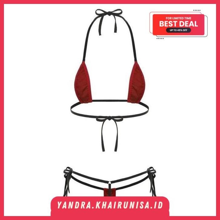 SET LINGERIE THONG G STRING BRA BIKINI PANTAI  BY YANDRA ID BERKUALIAS 