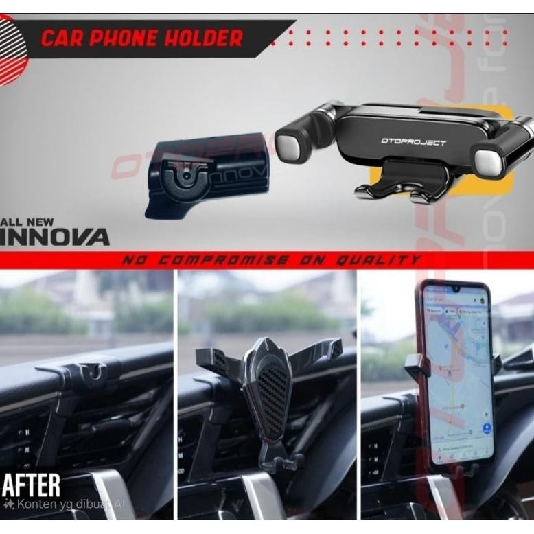 termurah phone holder mobil innova reborn - dudukan hp dashboard otoproject