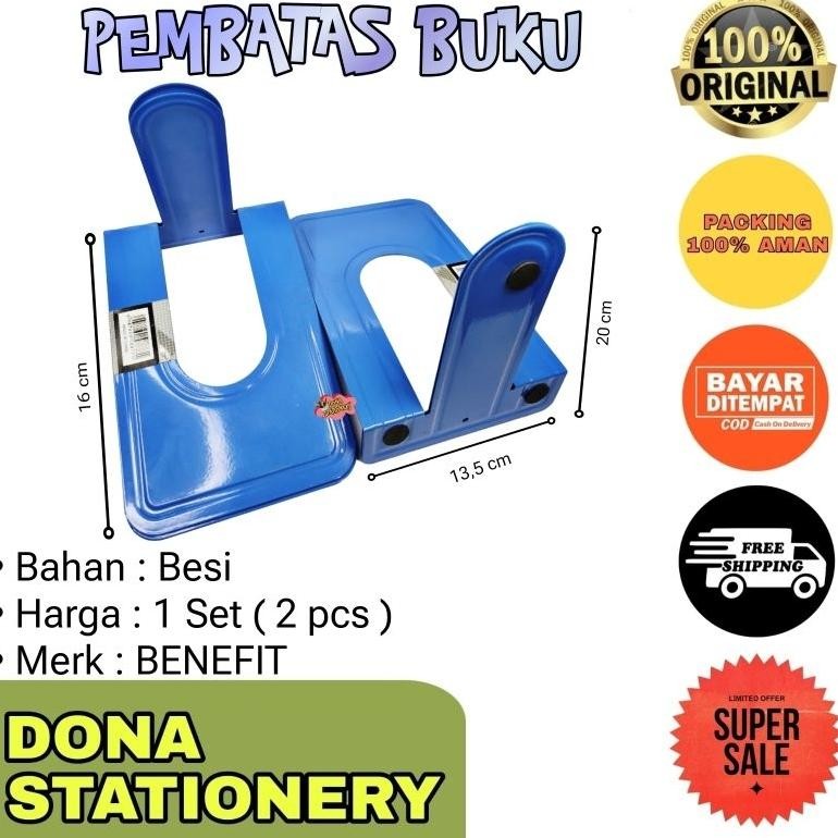 

[2PCS] Pembatas Buku Besi | Book Stand | Book Holder | Penyangga Buku Besi | Book End N0.7 | Metal Bookends RB07