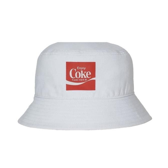 Promo Topi Pria Kalibre Coca-Cola Bucket Hat Unisex 940107100 White Original