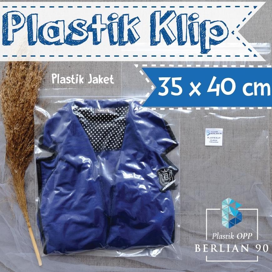 

Plastik Bening Clip Ziplock 35 x 40 cm Tebal Termurah RB07