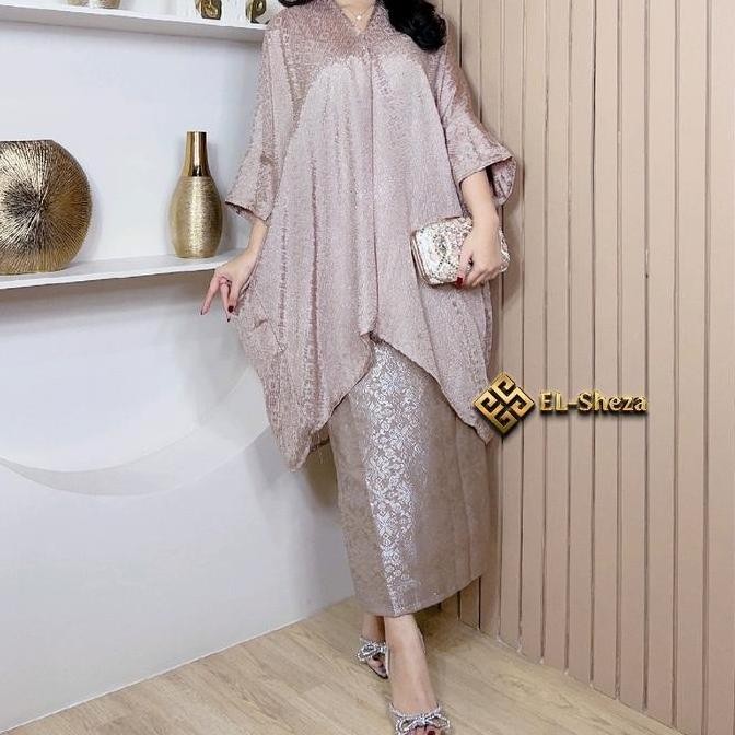 blouse kaftan tunik viscose aruna (satuset rok lilit songket) Batik KAL