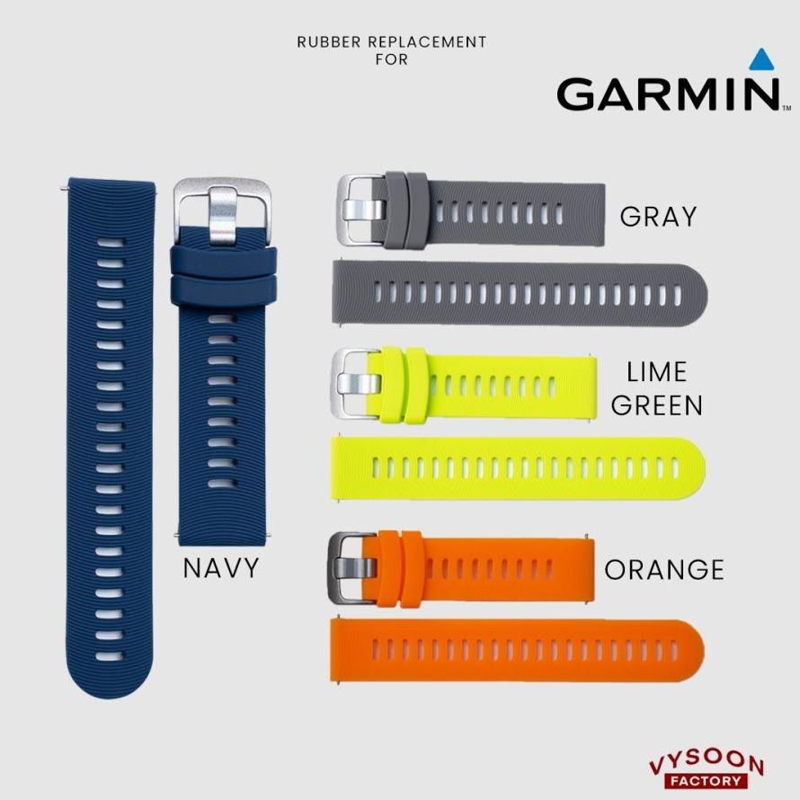 Strap Rubber Tali Karet Jam Garmin Forerunner 245 FR 245 FR245 20mm RB