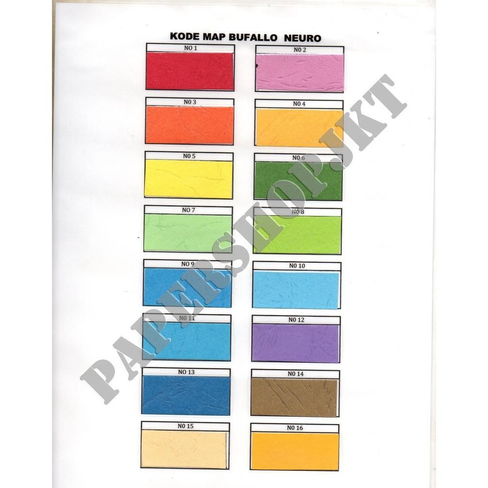 

Neuro - Map Warna Stopmap 5002 Folio Berbagai Warna