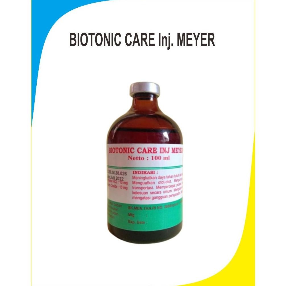 OBAT HEWAN PENGUAT OTOT/penguat syaraf otot Biotonic Care inj Meyer