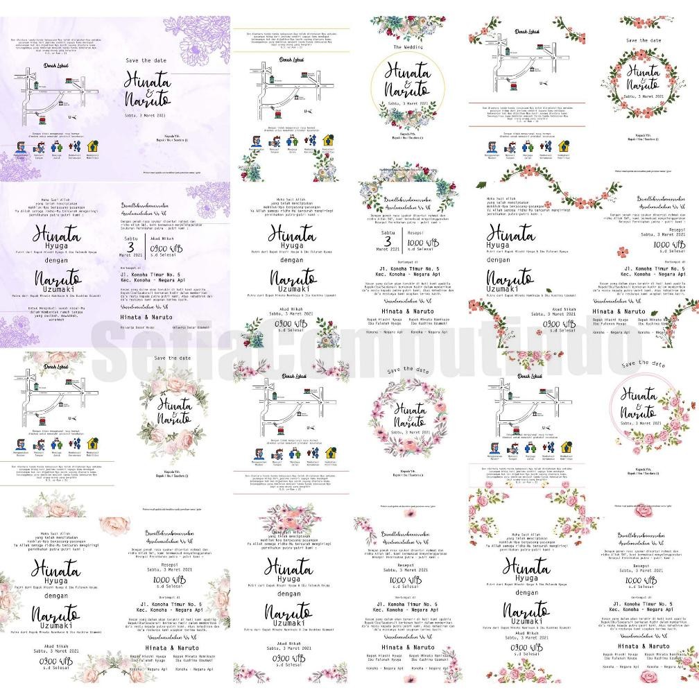 V2. Template Undangan Pernikahan PSD atau Photoshop