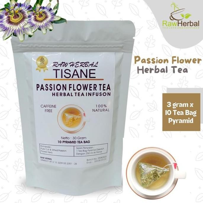 

SALE!!! Passion Flower Tea Cut & Sifted / Tea Bag Pyramid (3gr x 10 Tea Bag)