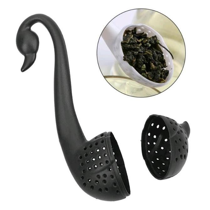 

SALE!!! Filter Tea Strainer Swan Infuser / Saringan Teh Angsa - Hitam & Putih