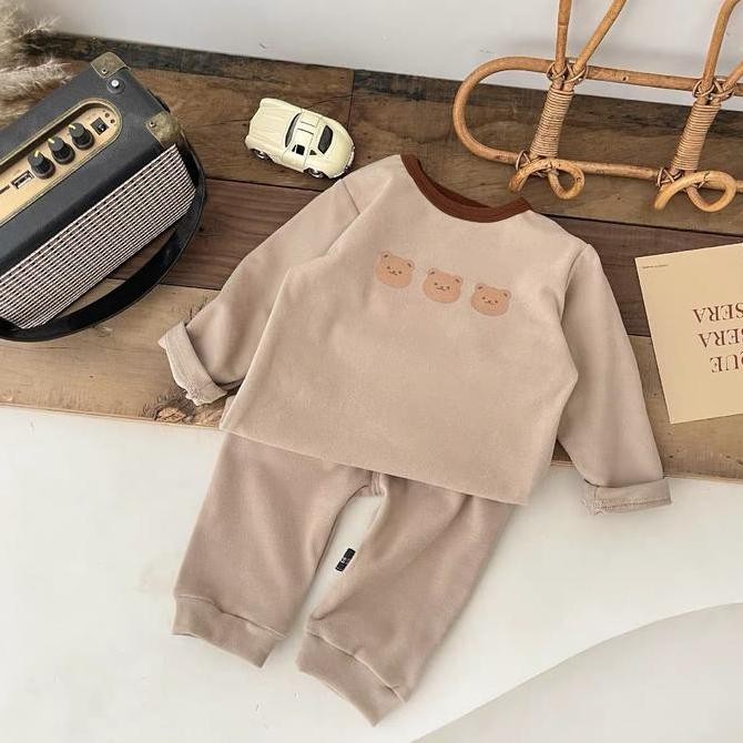 Grosir Brownieground Ready - Setelan Panjang Fashion Keren Import Premium Ala Korea | Setelan Anak L