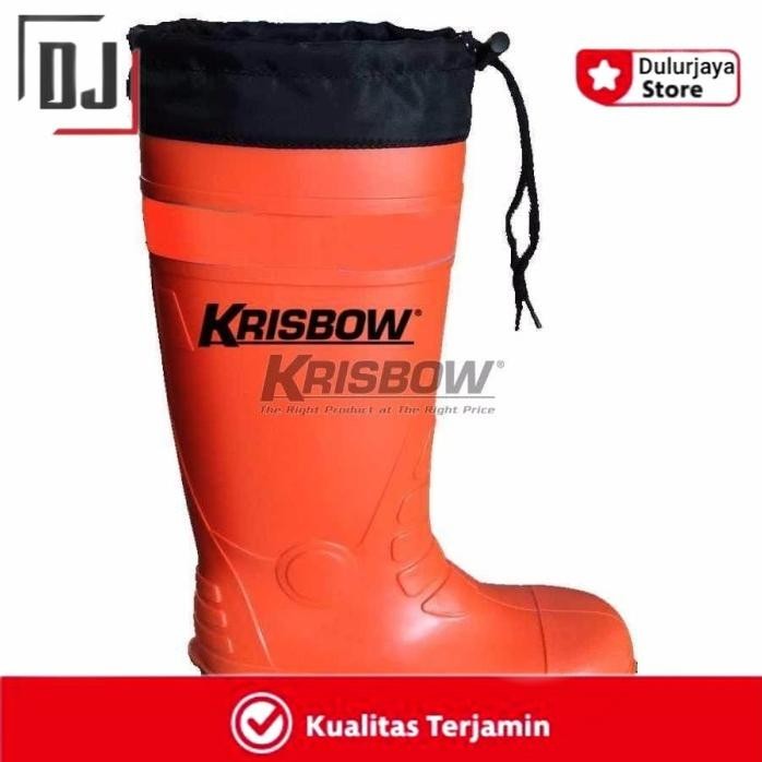

Terlaris Sepatu Boot Proyek Krisbow Safety Boots Orange With Logo