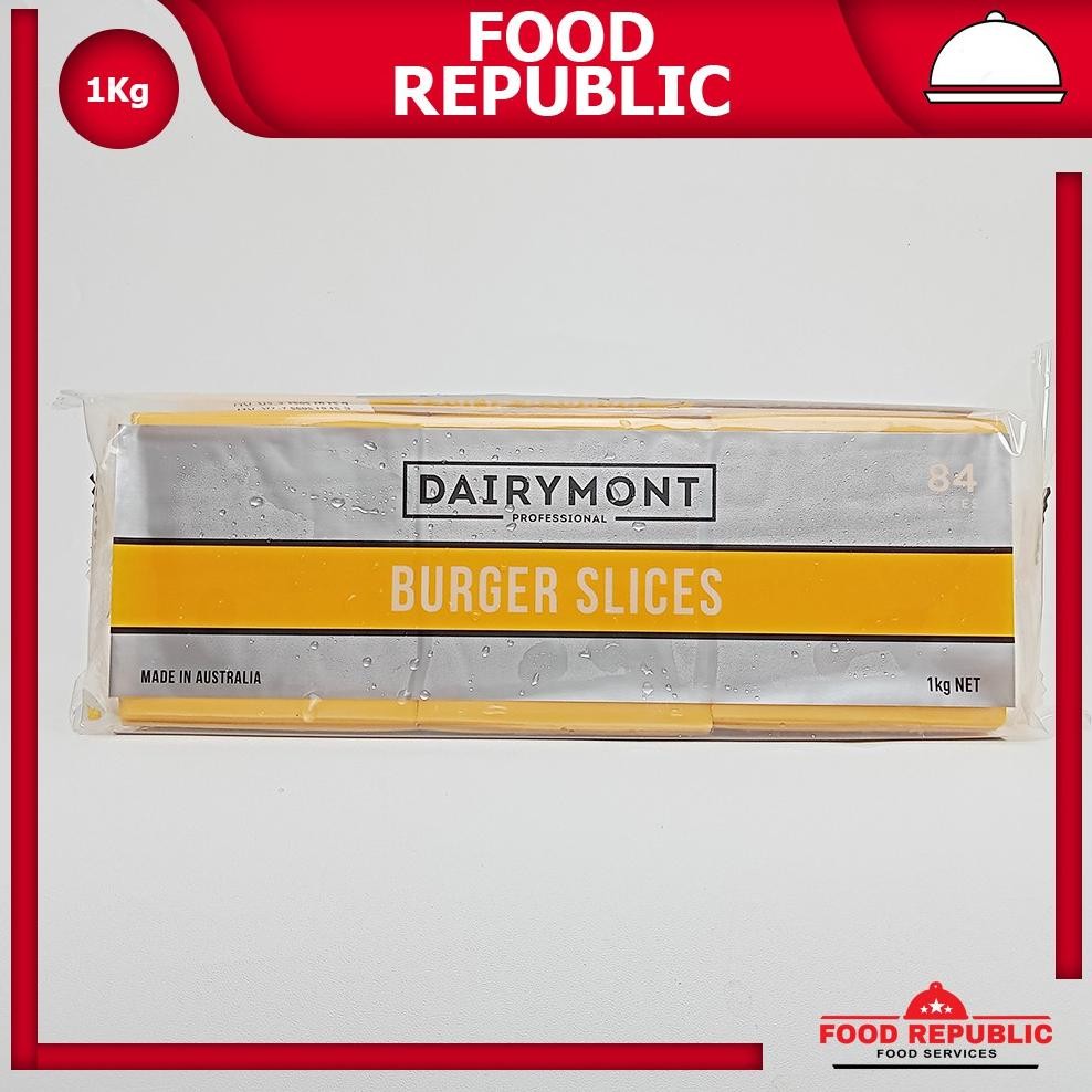 

Baru Keju Slice Red Cheddar Dairymont 1kg 84 Lembar - Halal Burger