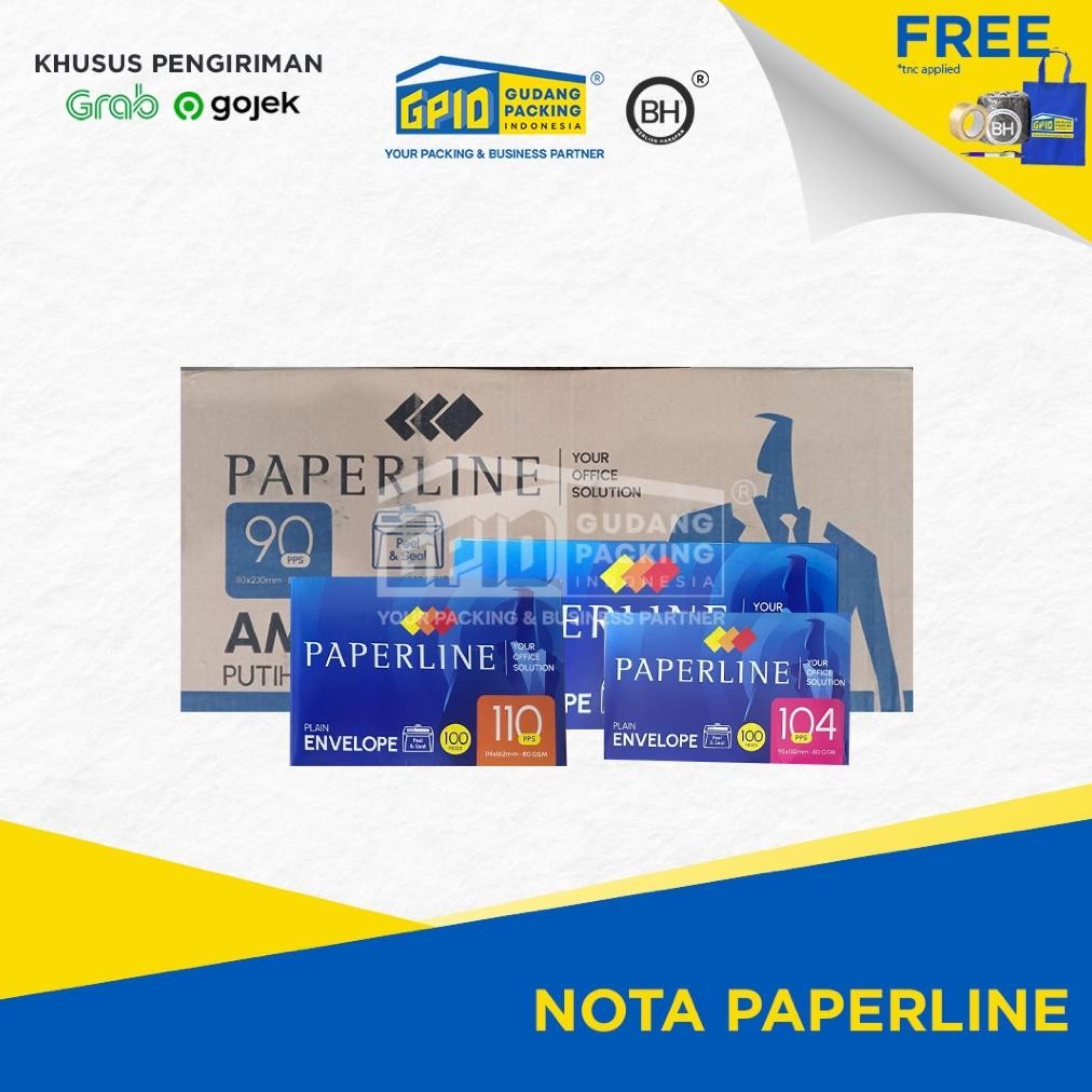 

Baru Amplop Putih Polos Paperline 90/104/110 | Amplop Kertas Putih HVS Resmi